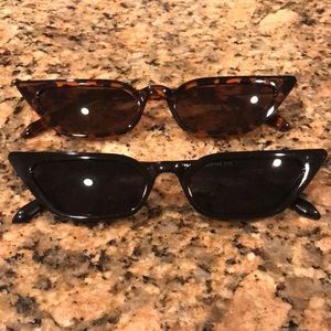 🎊2 for $15🎊RETRO SLIM CAT-EYE SUNGLASSES 🖤